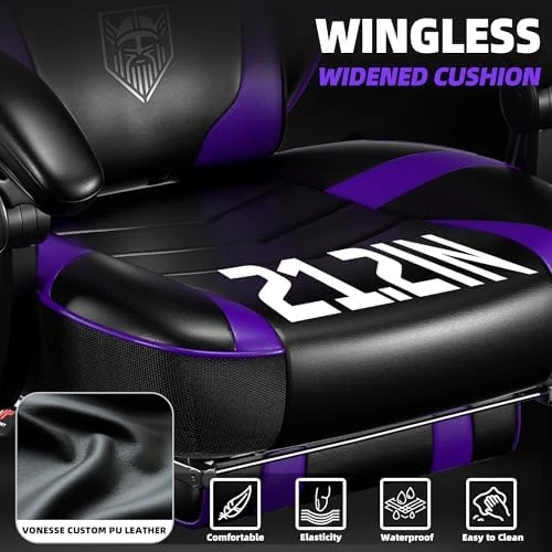 Gaming Chair with Footrest and Massage — Smart Chairs, Vonesse
