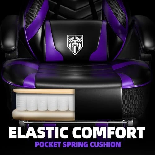 Gaming Chair with Footrest and Massage — Smart Chairs, Vonesse