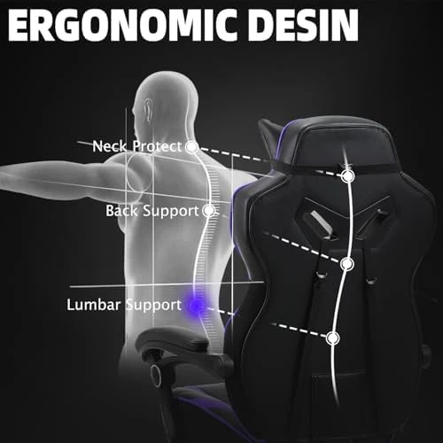 Gaming Chair with Footrest and Massage — Smart Chairs, Vonesse