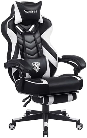 Gaming Chair with Footrest and Massage — Smart Chairs, Vonesse