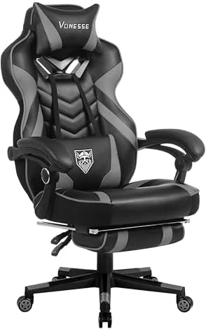 Gaming Chair with Footrest and Massage — Smart Chairs, Vonesse