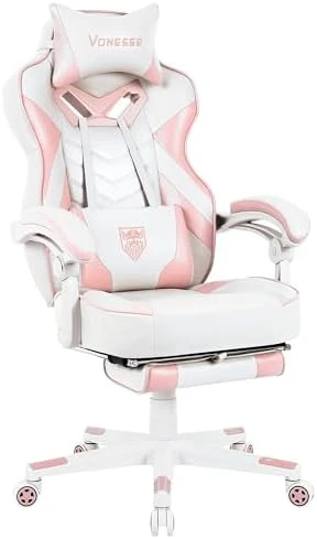 Gaming Chair with Footrest and Massage — Smart Chairs, Vonesse