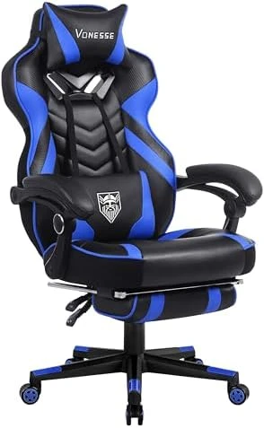 Gaming Chair with Footrest and Massage — Smart Chairs, Vonesse