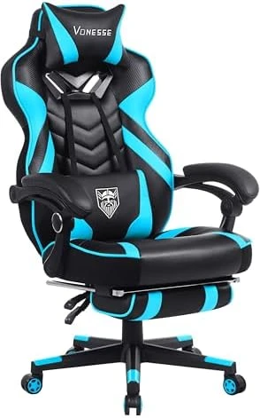 Gaming Chair with Footrest and Massage — Smart Chairs, Vonesse