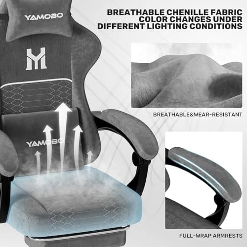 Gaming Chair with Footrest — Smart Chairs, YAMOBO