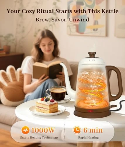 Gooseneck Electric Kettle — Electric Kettle, YTLAD