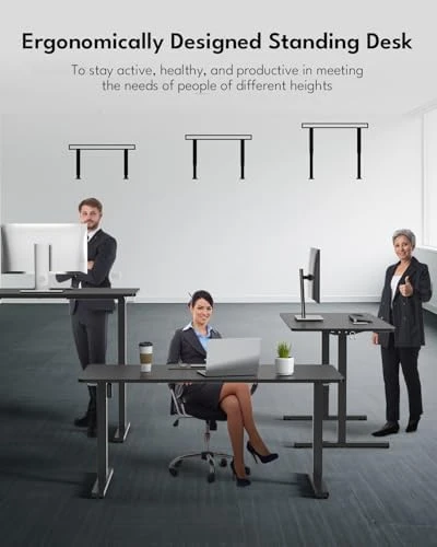 Height Adjustable Electric Stand Up Desk — Standing Desk, Zontera