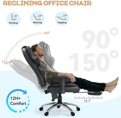 Massage Office Chair with Foot Rest — Smart Chairs, Mvpipi