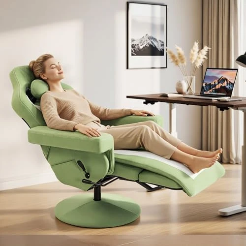 Racing Style Gaming Recliner Chair with Massage Lumbar Support, Footrest, Cup Holder, Side Pouch, High Back Ergonomic... — Smart Chairs, Dowinx