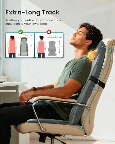 Shiatsu Back Massager with Heat — Massage Chairs, Snailax