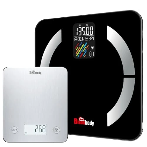 Smart Body Composition and Digital Kitchen Food Scale Combo — Smart Scale, Bisonbody