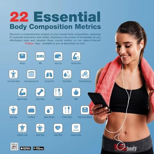 Smart Body Composition and Digital Kitchen Food Scale Combo — Smart Scale, Bisonbody
