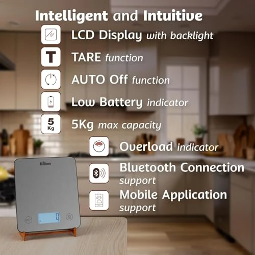 Smart Body Composition and Digital Kitchen Food Scale Combo — Smart Scale, Bisonbody