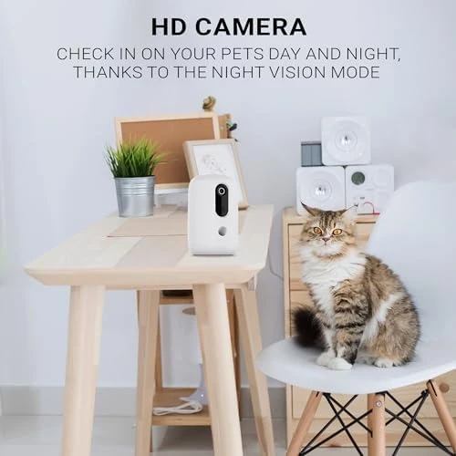 Smart Treat Thrower with HD Camera — Automatic Pet Feeder, Instachew