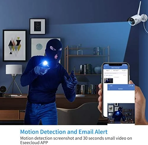 Wireless Pro WiFi Security Camera System, 16CH 4K NVR Kit, Corded Powered 8Pcs 5MP CCTV Home Security Camera System for... — Security Camera, Hiseeu