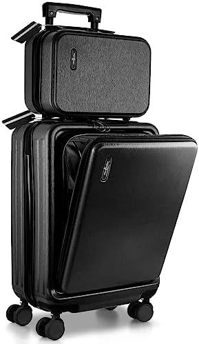 20 Inch Carry On Luggage with Cosmetic Case — Smart Luggage, TRAVELARIM