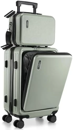 20 Inch Carry On Luggage with Cosmetic Case — Smart Luggage, TRAVELARIM