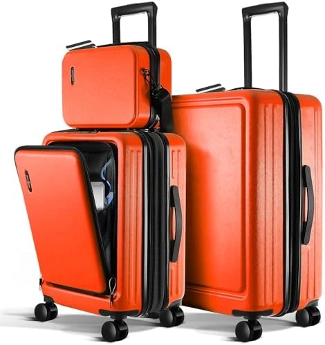 20 Inch Carry On Luggage with Cosmetic Case — Smart Luggage, TRAVELARIM