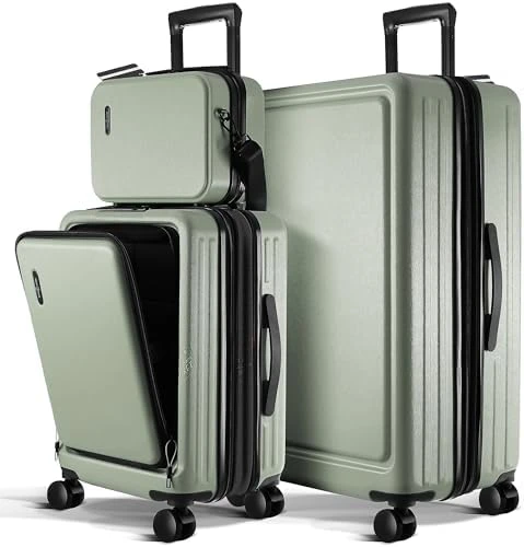 20 Inch Carry On Luggage with Cosmetic Case — Smart Luggage, TRAVELARIM