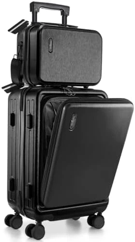 20 Inch Carry On Luggage with Cosmetic Case — Smart Luggage, TRAVELARIM