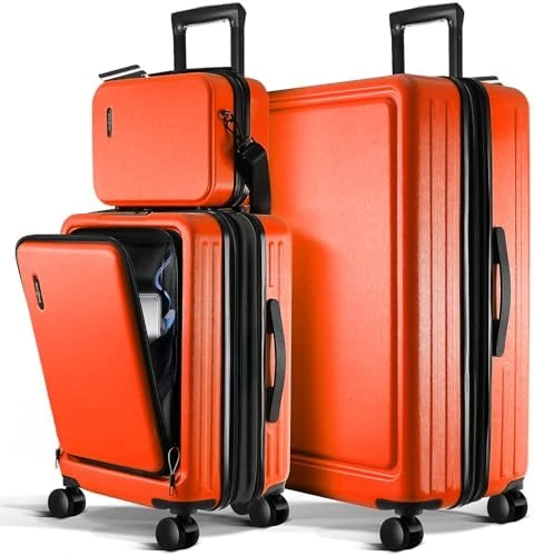 20 Inch Carry On Luggage with Cosmetic Case — Smart Luggage, TRAVELARIM