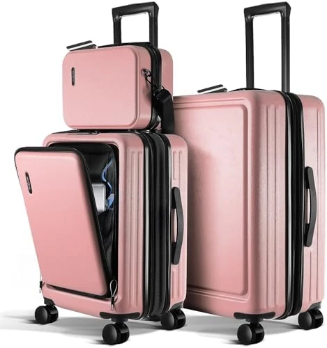 20 Inch Carry On Luggage with Cosmetic Case — Smart Luggage, TRAVELARIM