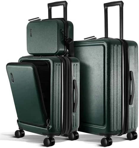 20 Inch Carry On Luggage with Cosmetic Case — Smart Luggage, TRAVELARIM