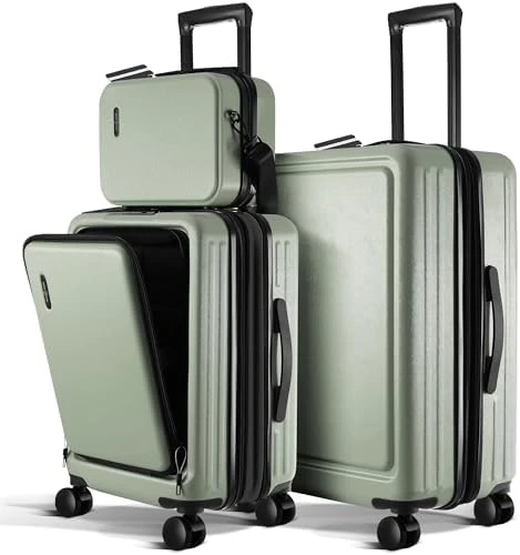 20 Inch Carry On Luggage with Cosmetic Case — Smart Luggage, TRAVELARIM