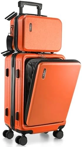 20 Inch Carry On Luggage with Cosmetic Case — Smart Luggage, TRAVELARIM