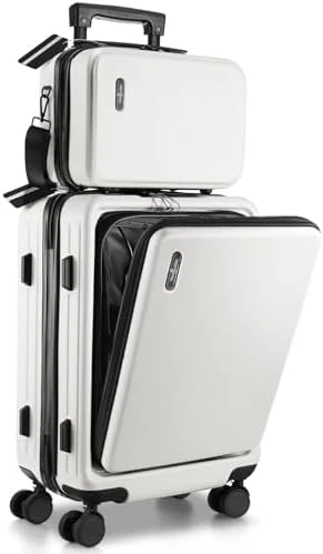 20 Inch Carry On Luggage with Cosmetic Case — Smart Luggage, TRAVELARIM