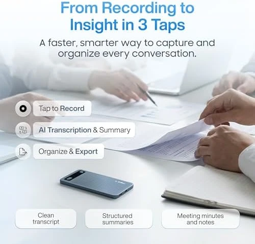 AI Voice Recorder with App Control — Translator Device, LIMU