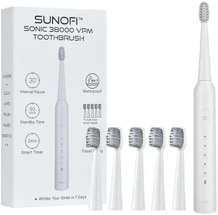 Electric Toothbrush Set for Adults — Electric Toothbrush, SunoFi