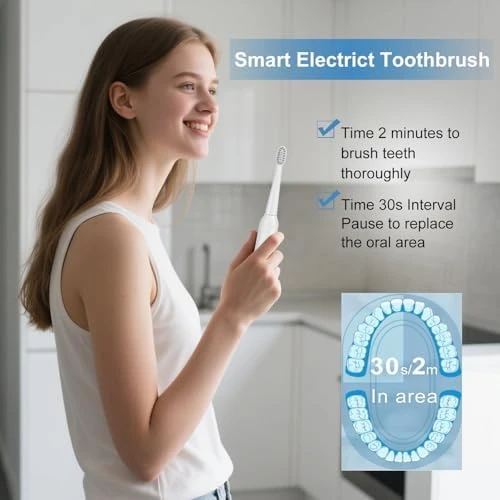 Electric Toothbrush Set for Adults — Electric Toothbrush, SunoFi