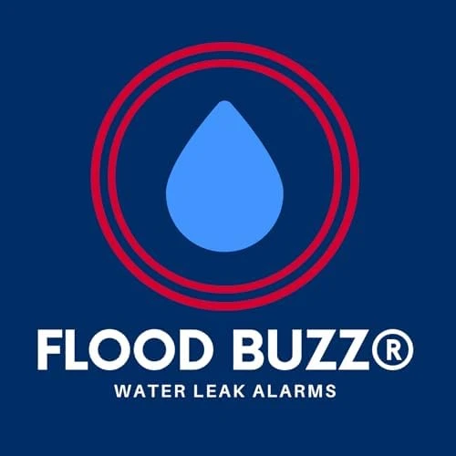 Small Water Leak Alarm 6-Pack — Water Shut Off Valve, Flood Buzz