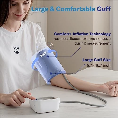 Automatic Digital Blood Pressure Monitor with Large Cuff — Blood Pressure Monitor, Alcedo