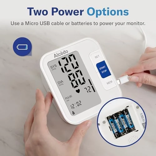 Automatic Digital Blood Pressure Monitor with Large Cuff — Blood Pressure Monitor, Alcedo