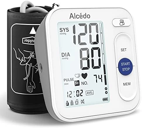 Automatic Digital Blood Pressure Monitor with Large Cuff — Blood Pressure Monitor, Alcedo