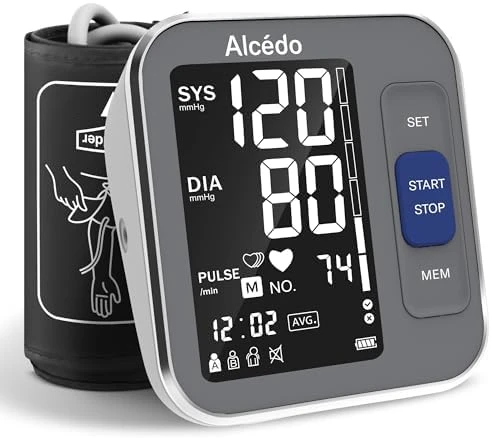 Automatic Digital Blood Pressure Monitor with Large Cuff — Blood Pressure Monitor, Alcedo