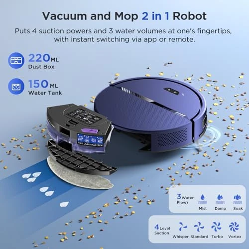 Automatic Vacuum Robot with Mop 2 in 1 — Robot Vacuum, XIEBro Life