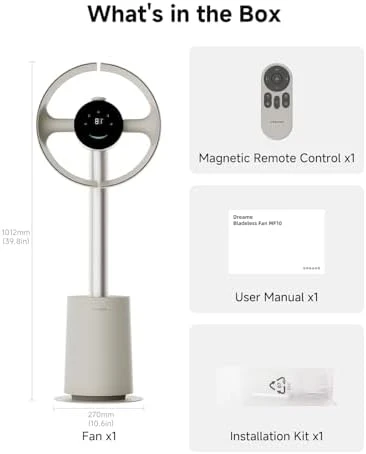 Bladeless Tower Fan — Smart Fan, Dreame