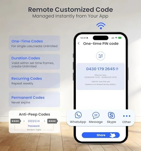 Built-in WiFi Smart Lock with Fingerprint Keypad Deadbolt — Smart Lock, Veise