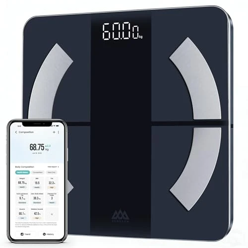 Digital Bathroom Scale with Body Composition Analysis — Smart Scale, SENSSUN