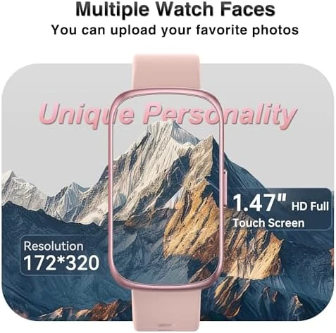 Fitness Tracker with Heart Rate, Blood Pressure, Blood Oxygen Monitor, Sleep Tracker, and Waterproof Design — Fitness Tracker, RLQA