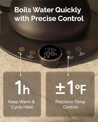 Gooseneck Electric Kettle with Temperature Control — Electric Kettle, INTASTING