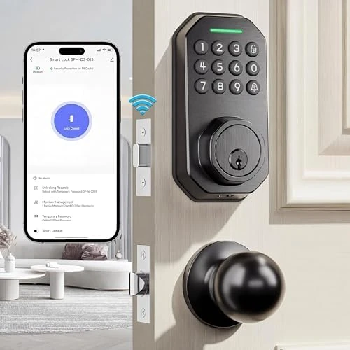 Keyless Entry Door Lock Set with WiFi Smart App Control — Smart Lock, Ulecoce