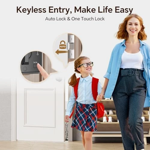 Keyless Entry Door Lock Set with WiFi Smart App Control — Smart Lock, Ulecoce