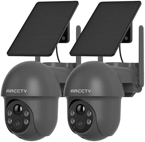 Outdoor Security Camera with Solar Panel — Security Camera, ARCCTV