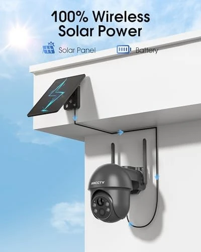 Outdoor Security Camera with Solar Panel — Security Camera, ARCCTV
