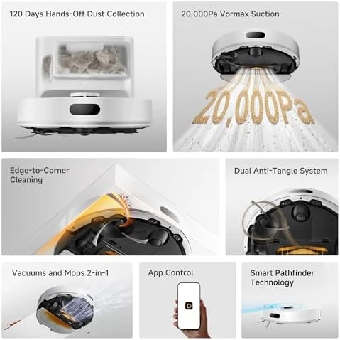 Robot Vacuum and Mop Combo — Robot Vacuum, Dreame