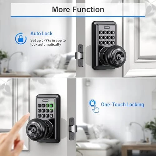 Smart Keyless Entry Door Lock with Knob and Keypad — Smart Lock, ApeStellar